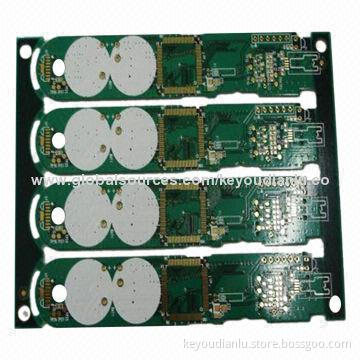 Multilayer FR4 PCB Board with 0.3mm Minimum Hole Size, Green Solder Mask